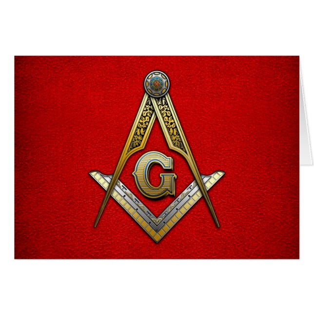 Masonic Square and Compasses (Devant horizontal)