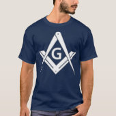 Masonic Square Compass Freemason T-shirt (Voorkant)
