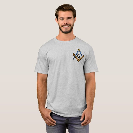Masonic Square & Compass T-shirt (Voorkant volledig)