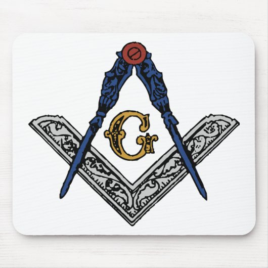 Masonic Square en Compass Muismat (Voorkant)