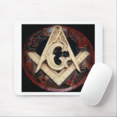Masonic Square en Compass-werktuigen Muismat (Met muis)