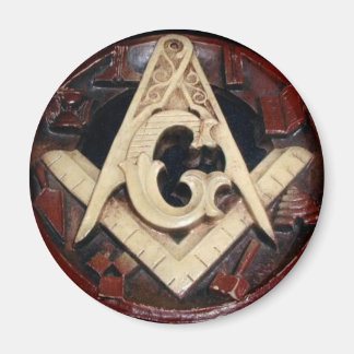 Masonic Squre & Kompassen knop Magneet