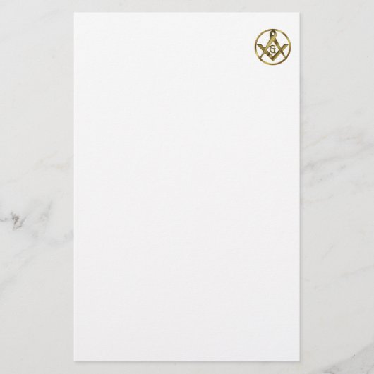 Masonic Stationery Briefpapier (Voorkant)