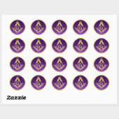Masonic Stickers | Freemasonry Square and Compass (Vel)