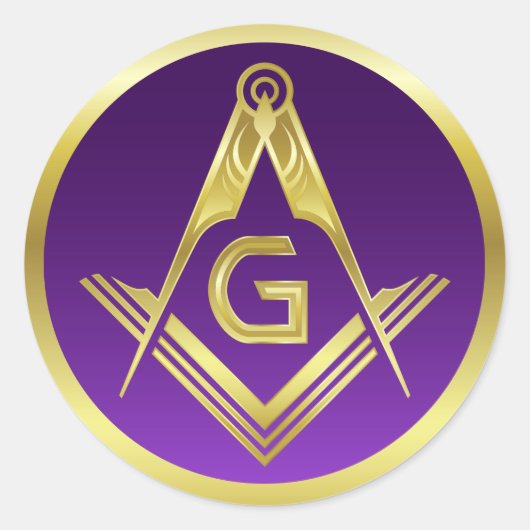 Masonic Stickers | Freemasonry Square and Compass (Voorkant)