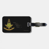 Masonic Sun Bagagelabel (Achterkant horizontaal)