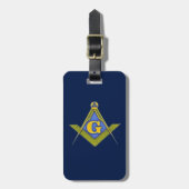 Masonic-symbool Bagagelabel (Voorkant verticaal)