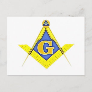Masonic-symbool Briefkaart