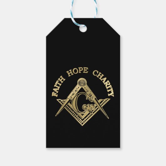 Masonic-symbool Cadeaulabel (Voorkant)