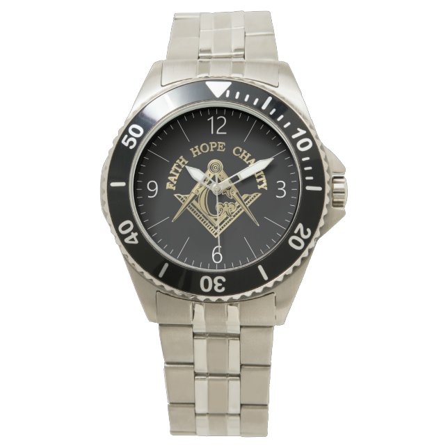 Masonic-symbool Horloge (Voorkant)