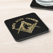 Masonic-symbool Onderzetter (Linkerzijde)