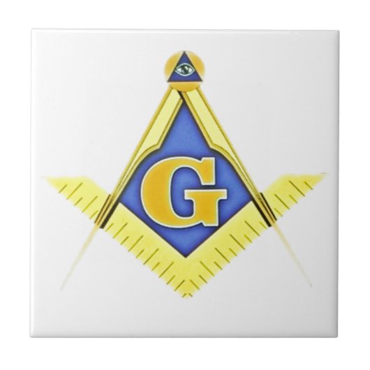 Masonic-symbool Tegeltje (Voorkant)