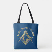 Masonic-symbool Tote Bag (Achterkant)