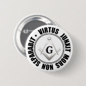 Masonic-symboolknop Ronde Button 5,7 Cm (Voorkant /achterkant)
