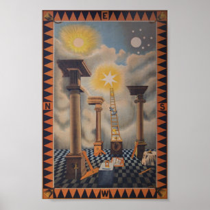 Masonic Tracing Board - Entertainment Apprentice Poster