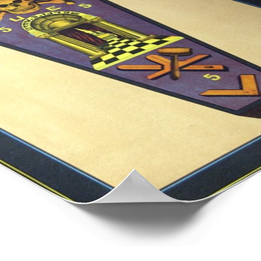 Masonic Tracing Board - Master Mason Poster (Hoek)