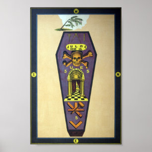 Masonic Tracing Board - Master Mason Poster