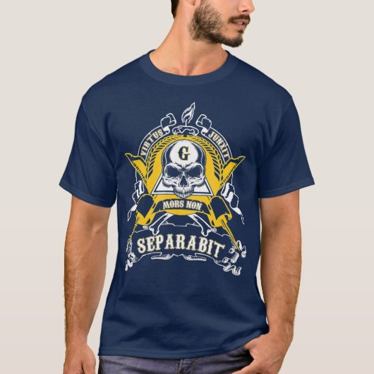 Masonic Virtus Junxit Mors Non Separabit Fathers T-shirt (Voorkant)