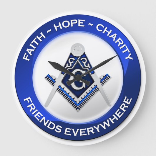 Masonic Wall Clock Grote Klok (Voorkant)