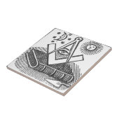 Masonic Wall Tile Tegeltje (Zijkant)