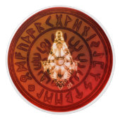 Masonic Warrior Keramische Knop (Voorkant)