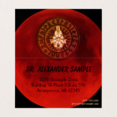 Masonic Warrior Visitekaartjes (Binnenkant ongevouwen)