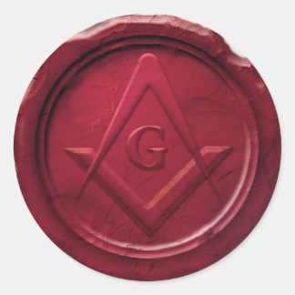 Masonic-wax-seal.png Ronde Sticker