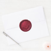 Masonic-wax-seal.png Ronde Sticker (Envelop)