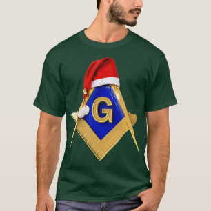 Masonic Xmas kerstcadeau voor Santas Pet Freemason T-shirt