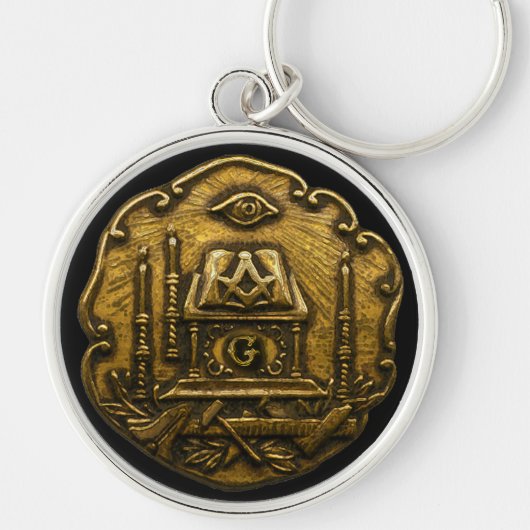 Masoniek Embleem Sleutelhanger (Voorkant)
