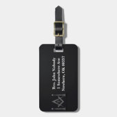 Masonisch Bagagelabel (Voorkant verticaal)