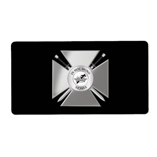 Masonisch kruis etiket (Voorkant)