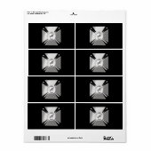 Masonisch kruis etiket (Full Sheet)