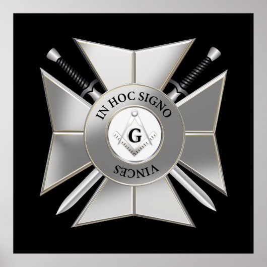 Masonisch kruis poster (Voorkant)