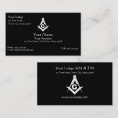 Masonisch Visitekaartje (Voorkant / Achterkant)