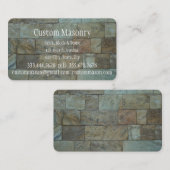 Masonry Brick, Block Custom Business Visitekaartje (Voorkant / Achterkant)