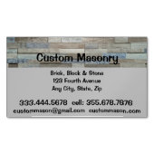 Masonry Brick, Block Stone Custom Magnetisch Visitekaartje (Voorkant)