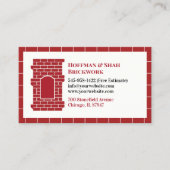 Masonry Chimney Carte de visite (Devant)