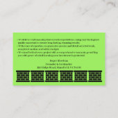 Masonry Chimney Carte de visite (Dos)