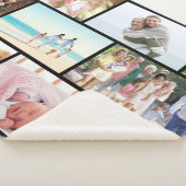 Masonry Grid 9 Foto Collage Black Sherpa Deken (3/4)