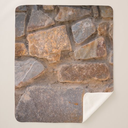 Masonry natural stoneabstract, oud, antiquity, sherpa deken (Voorkant)