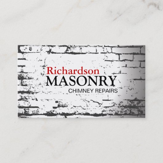 MASONRY VISITEKAARTJE (Voorkant)