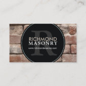MASONRY VISITEKAARTJE (Voorkant)