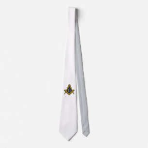 MASONS CRAVATE PERSONNALISÉE (BLANC)