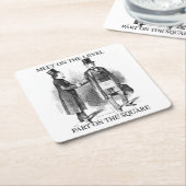 Masons Creed Vierkante Kartonnen Onderzetter (Schuin)