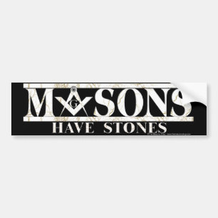 Masons Stenen Bumpersticker