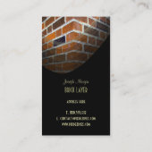 Masons, travailleurs de pierre cartes de visite (Dos)