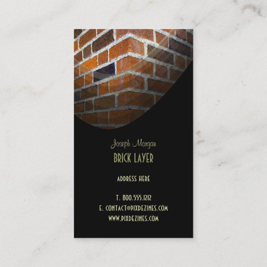 Masons, travailleurs de pierre cartes de visite (Dos)