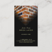 Masons, travailleurs de pierre cartes de visite (Dos)