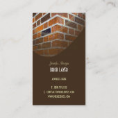 Masons, travailleurs de pierre cartes de visite (Dos)